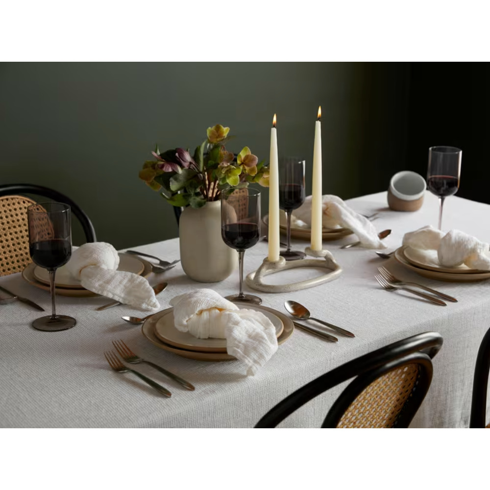 Parachute Two LINEN Waffle Table Napkins Set White CREAM NWT New Tags OS Set of2